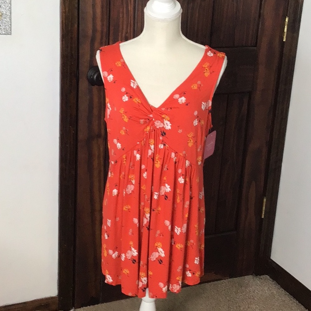 Isabel Maternity size L floral tank top.
